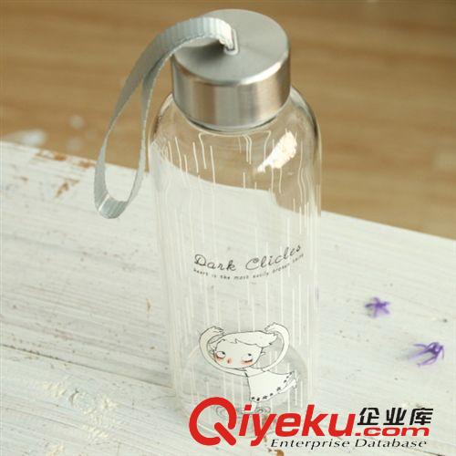 【夏季商品】 批發 青壹坊 黑眼圈女孩高硼水壺L  3圖案 TR-BD37119原始圖片2