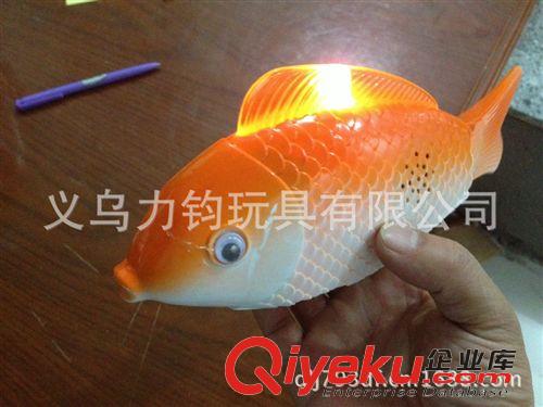 其他玩具 雙燈電動(dòng)魚玩具 陸地電動(dòng)魚 自由魚 玩具仿真魚（電動(dòng)燈光 音樂）原始圖片2