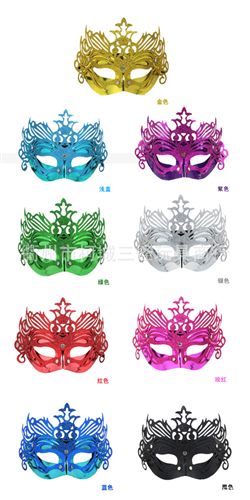 .....wns面具 供應游戲表演面具 舞會面具 花片金粉面具原始圖片2