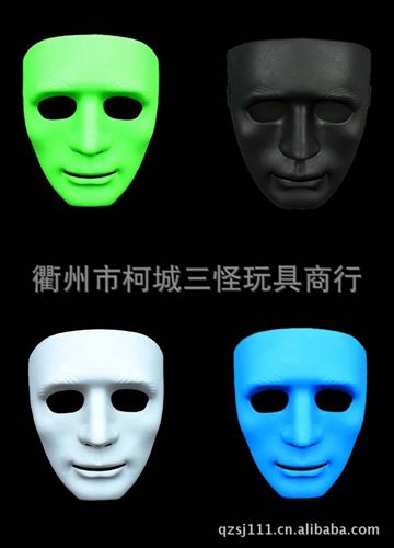 .....wns面具 JabbaWockeeZ鬼步舞面具 白色街舞面具 舞客齊舞表演面具原始圖片2