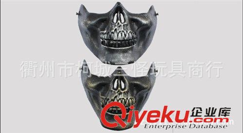 .....鬼臉面具 三代酋長品牌骷髏面具 CS實戰(zhàn)裝備 半臉防護恐怖面具 骷髏戰(zhàn)士原始圖片2