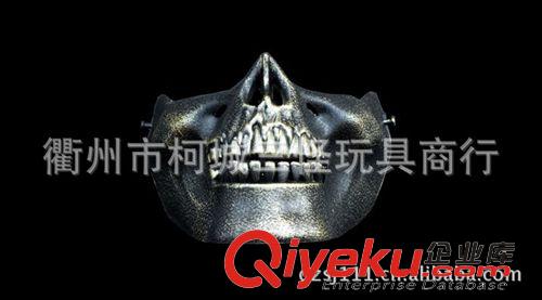 .....鬼臉面具 三代酋長品牌骷髏面具 CS實戰(zhàn)裝備 半臉防護恐怖面具 骷髏戰(zhàn)士原始圖片3