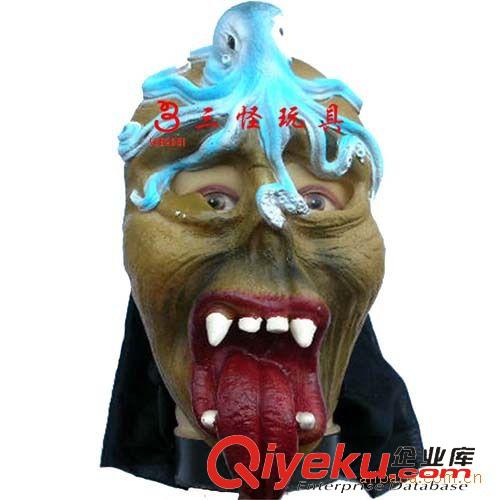 .....鬼臉面具 供應(yīng)萬圣節(jié)面具　鬼節(jié)面具　舞會面具　手工刷漆動物鬼臉面具原始圖片2