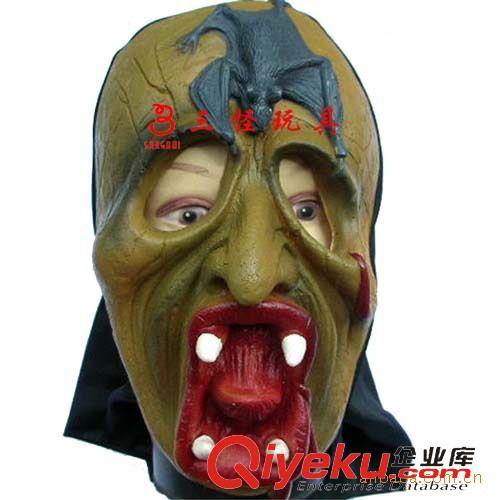 .....鬼臉面具 供應(yīng)萬圣節(jié)面具　鬼節(jié)面具　舞會面具　手工刷漆動物鬼臉面具原始圖片3