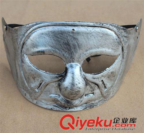.....其它面具 化妝舞會(huì)裝扮/角斗士電影/復(fù)古/騎士盔甲面具/仿金屬質(zhì)感半臉面具原始圖片2