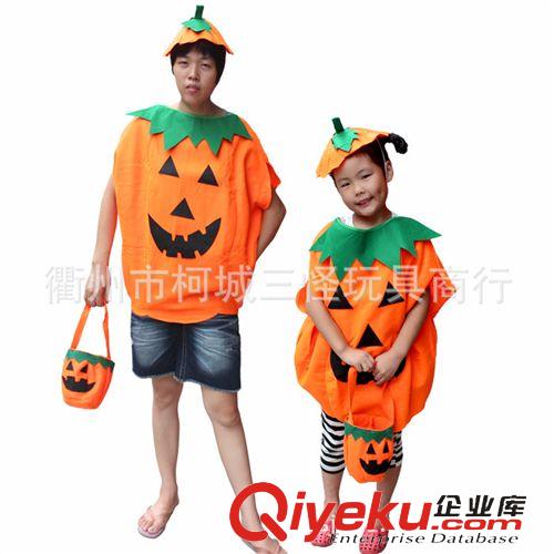 .....萬圣節(jié)服飾道具 供應萬圣節(jié)鬼節(jié)衣服 舞臺演出服裝 成人兒童無紡布南瓜衣套裝原始圖片2