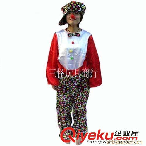 小丑系列 廠家直銷供應(yīng)成人小丑服裝 演出服裝　狂歡節(jié)服裝　成人小丑服裝原始圖片3