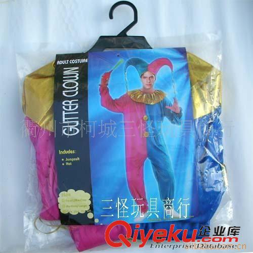小丑系列 供應(yīng)節(jié)日服裝 游戲表演用品 成人小丑衣 整套小丑衣原始圖片3