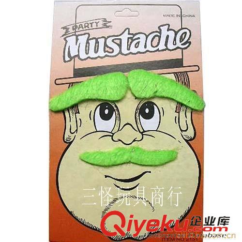 胡子,眼鏡,鼻子,耳朵等 供應化妝舞會用品 游戲表演用品 假胡須胡子 小胡子原始圖片2