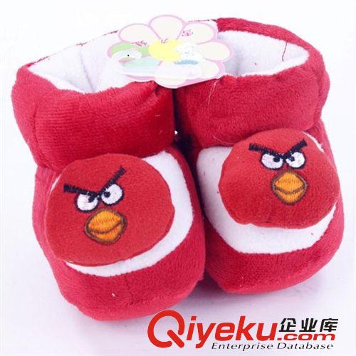 2月新品 冬季動物頭毛絨加厚嬰兒棉靴 寶寶后系帶夾棉軟底保暖棉鞋原始圖片2