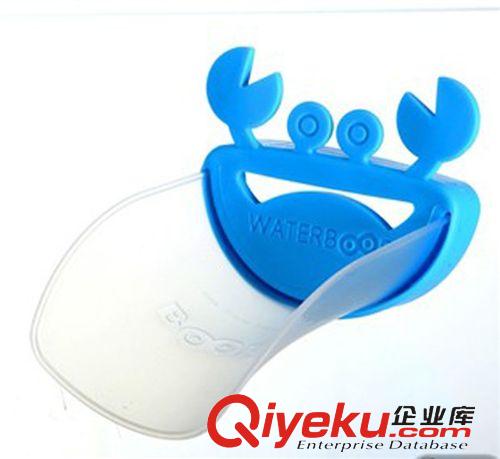 1月新品 寶寶卡通螃蟹造型水龍頭延伸輔助洗漱導水槽 兒童洗手器原始圖片3