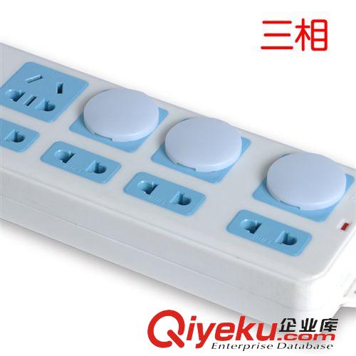 寶寶安全用品 廠家直銷 寶寶防觸電3相3腳三相電源插座蓋 兒童安全插座保護蓋原始圖片3