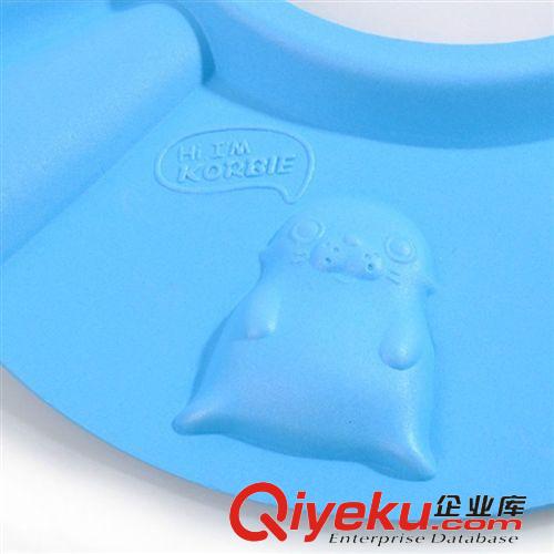 寶寶安全用品 考比zp 寶寶高彈加厚沐浴帽 嬰幼兒環保防水洗澡戲水洗頭帽原始圖片3