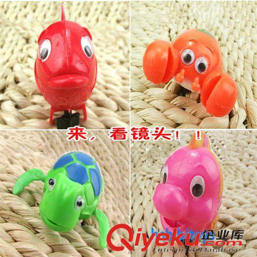 嬰幼兒玩具 寶寶上鏈洗澡可愛動物游水玩具  嬰兒塑料發條動物戲水玩具原始圖片2