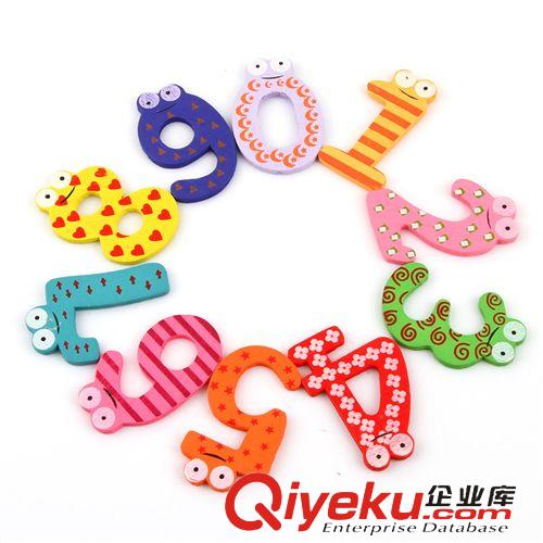 早教 啟蒙 益智 教育 寶寶早教卡通木制大號數(shù)字磁貼 彩色認(rèn)符號磁性冰箱貼 15個一套原始圖片2