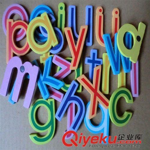 早教 啟蒙 益智 教育 兒童英文拼音字母磁性貼 寶寶安全md早教益智木制冰箱貼原始圖片2