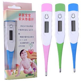 創(chuàng)意家居 日用  兒童帶防偽數(shù)字式溫度計(jì) 袋鼠寶寶數(shù)顯家用嬰兒軟頭電子體溫計(jì)原始圖片2
