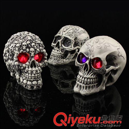 面具類 萬圣節(jié)裝飾新奇創(chuàng)意玩具搞怪整蠱整人道具樹脂骷髏頭400g至480g