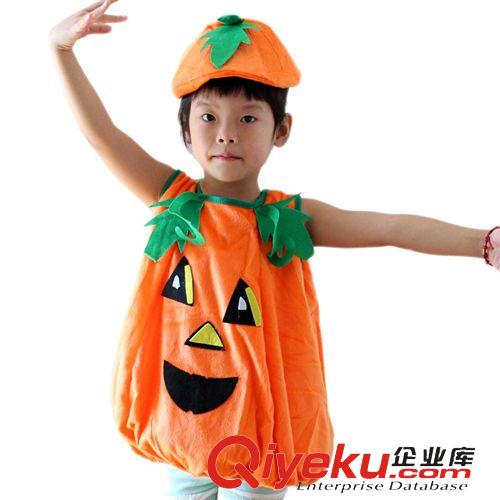 萬圣節(jié)服裝 萬圣節(jié)兒童服裝化妝舞會兒童演出服裝衣服南瓜帽南瓜衣造型服200g原始圖片2