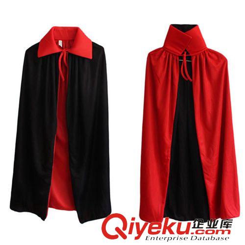 萬(wàn)圣節(jié)服裝 化妝萬(wàn)圣節(jié)廠家萬(wàn)圣節(jié)服裝單層或雙層立領(lǐng)黑紅披風(fēng)或披風(fēng)套裝原始圖片2