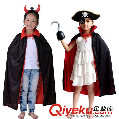 萬(wàn)圣節(jié)服裝 化妝萬(wàn)圣節(jié)廠家萬(wàn)圣節(jié)服裝單層或雙層立領(lǐng)黑紅披風(fēng)或披風(fēng)套裝原始圖片3