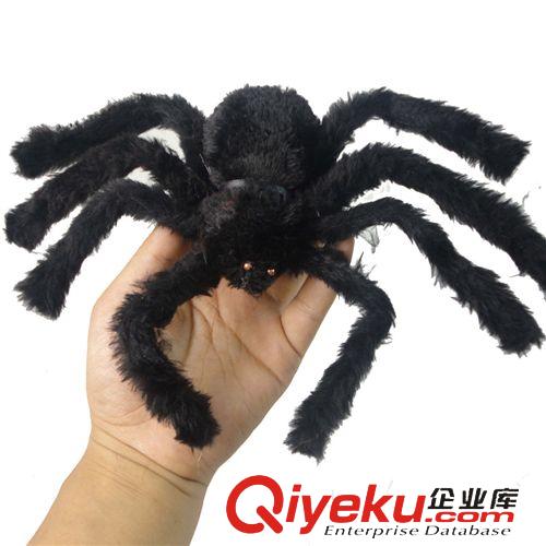 萬圣節用品 萬圣節廠家用品道具酒吧裝飾品整人 黑色毛絨蜘蛛 花蜘蛛 多款