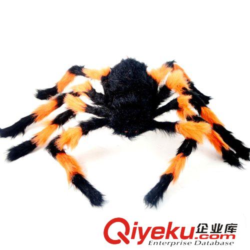 萬圣節用品 萬圣節廠家用品道具酒吧裝飾品整人 黑色毛絨蜘蛛 花蜘蛛 多款