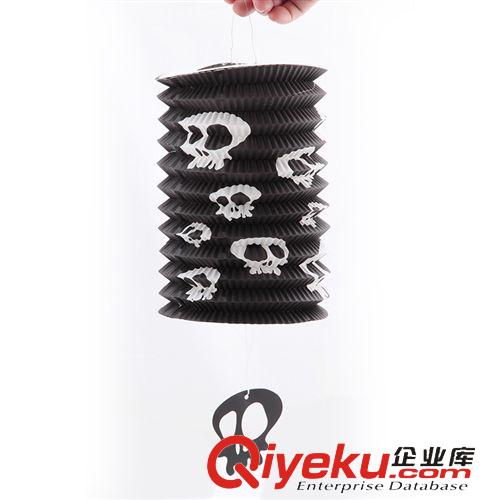 萬圣節用品 萬圣節廠家道具裝飾用品 南瓜燈籠 伸縮圓柱型紙燈籠33g原始圖片3