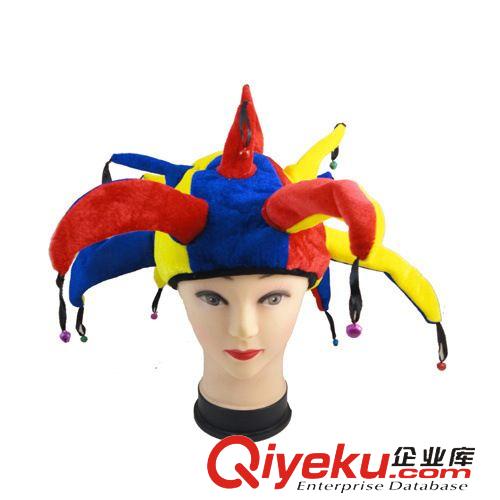 萬圣節用品 兒童節化妝舞會道具服裝萬圣節廠家用品表演頭飾 條紋小丑帽子77g原始圖片2