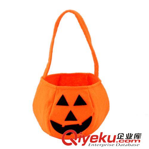 萬圣節用品 萬圣節 手提南瓜袋 萬圣節道具 無紡布南瓜袋 立體南瓜袋21g原始圖片2