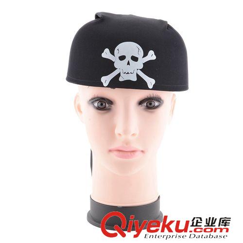 萬圣節(jié)用品 萬圣節(jié)廠家舞會(huì)用品派對(duì)用品  圓形海盜帽子海盜船長(zhǎng)帽55g原始圖片3