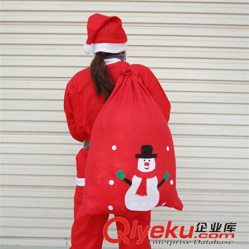 圣誕節(jié)用品 特大號(hào)圣誕老人禮物包/圣誕老人背包 圣誕老人背袋70g原始圖片3