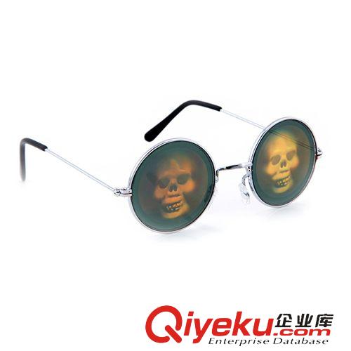 節日表演用品 愚人節道具用品整人玩具整蠱玩具 恐怖變樣眼鏡 反光 30g