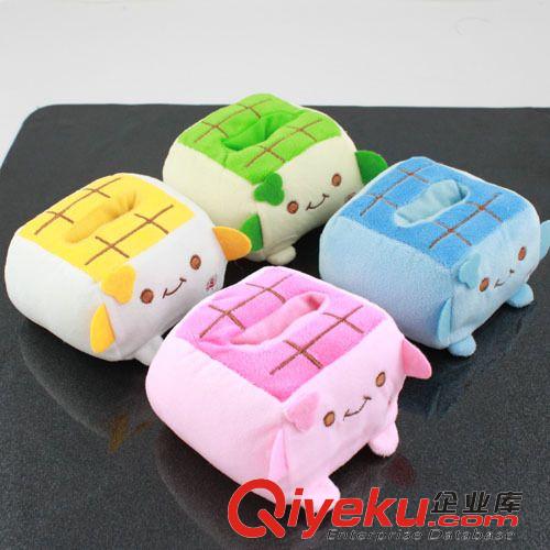 居家用品 卡通毛絨產(chǎn)品可愛(ài)日本豆腐手機(jī)座四色入 手機(jī)架32g原始圖片2