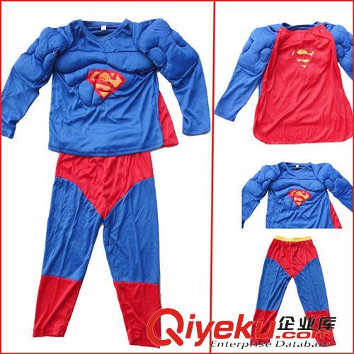 生日用品 萬圣節廠家兒童演出服裝gd肌肉型超人服裝衣服套裝 加厚272g原始圖片2