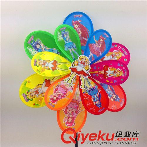 每月上新款 廠家批發 雙層卡通塑料風車 小魔仙款玩具風車 義烏傳統風車