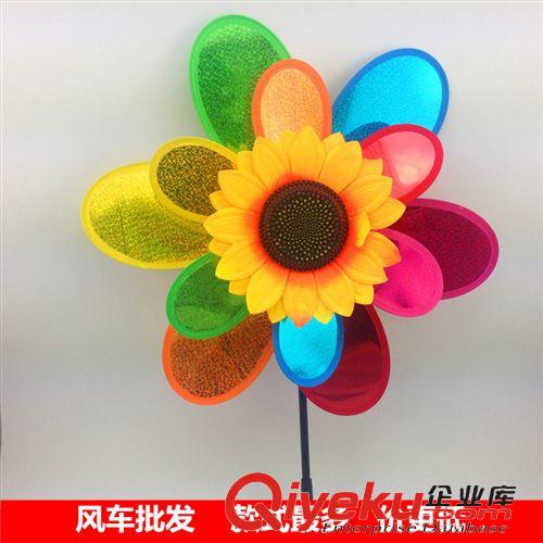 風車 廠家批發(fā)促銷 爆款22CM小牡丹花PVC風車 兒童玩具風車批發(fā)