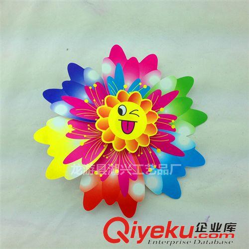 風(fēng)車 廠家批發(fā) 22CM花PVC風(fēng)車 兒童玩具小風(fēng)車風(fēng)車 公園地?cái)偀徜N原始圖片2