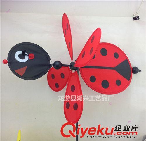 高品質布藝風車 廠家批發 熱銷布藝風車 義烏玩具風車 蜜蜂甲蟲圖案 公園熱賣原始圖片3