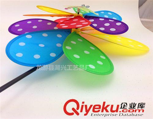 高品質布藝風車 廠家批發 雙層多色圓點 風車 七彩風車 義烏風車玩具批發 質量好