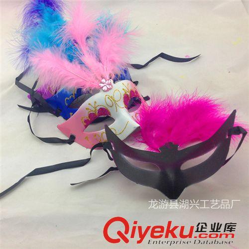 舞會面具 廠家供貨 舞會面具 彩繪羽毛面具 化妝舞會面具 不掉色原始圖片2