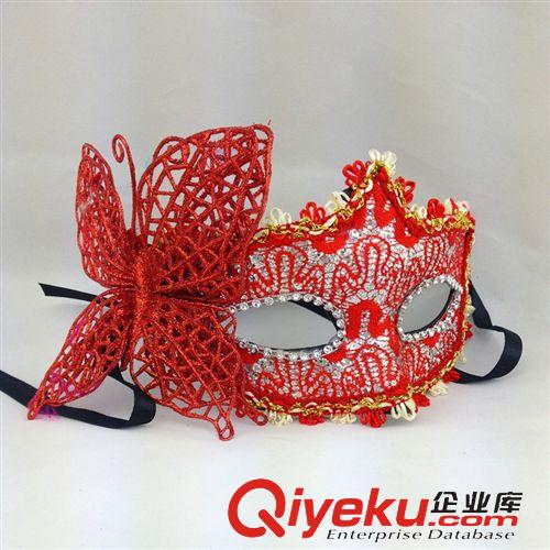 舞會面具 廠家批發 精美wns蕾絲面具加蝴蝶 化妝舞會公主面具原始圖片3