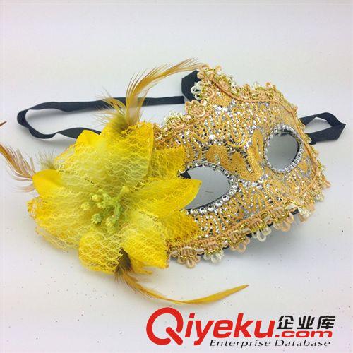 舞會面具 廠家批發  熱賣精美wns 蕾絲加花面具 化妝舞會公主面具原始圖片2