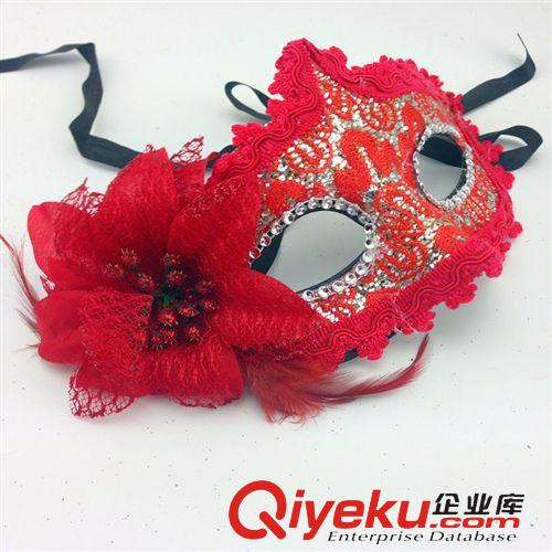 舞會面具 廠家批發  熱賣精美wns 蕾絲加花面具 化妝舞會公主面具原始圖片3