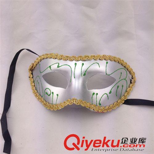 清倉tj 【清倉tj】平頭金邊男士復古希臘羅馬斗士化妝舞會面具原始圖片2