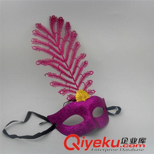 清倉tj 【清倉tj】精美印第安款 加金粉樹葉面具 化妝舞會公主面具原始圖片3