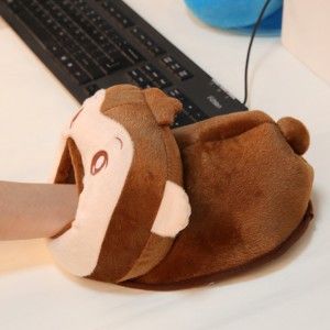 USB暖手鼠標(biāo)墊 毛絨卡通立體USB發(fā)熱保暖暖手鼠標(biāo)墊 加熱萌萌的超大空間現(xiàn)貨批發(fā)原始圖片3