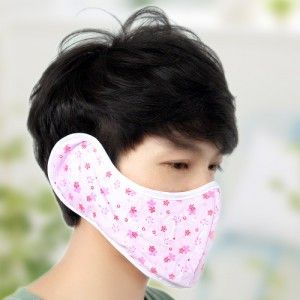防塵口罩 防寒彈壓式一體式 兩用口耳罩 時尚保暖 男款女款 棉質(zhì)彈性鋼絲原始圖片2