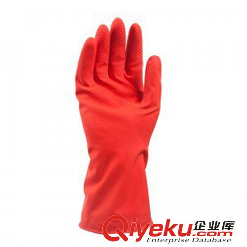 其他廚房用品 J1113 高級絨里短款保暖加厚家務(wù)手套 橡膠手套 洗衣服洗碗手套原始圖片2