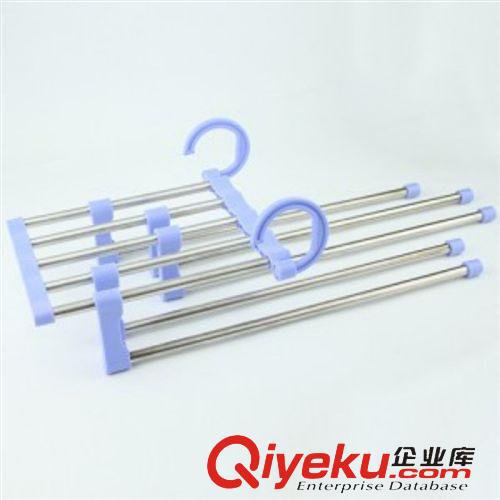 衣架、褲架、領帶架 H619 批發(fā)供應 義烏標竹百貨批發(fā) 海綿帶夾子轉頭防滑褲架-單個